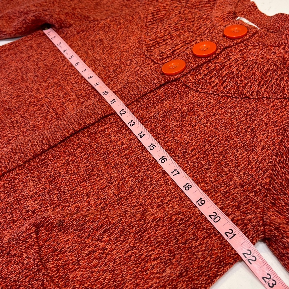 Hannah Rust Marled Knit Button Front Cardigan Sweater Large - Picture 8 of 11